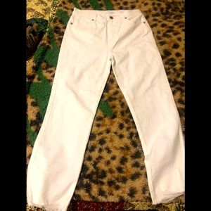 High waist straight crop